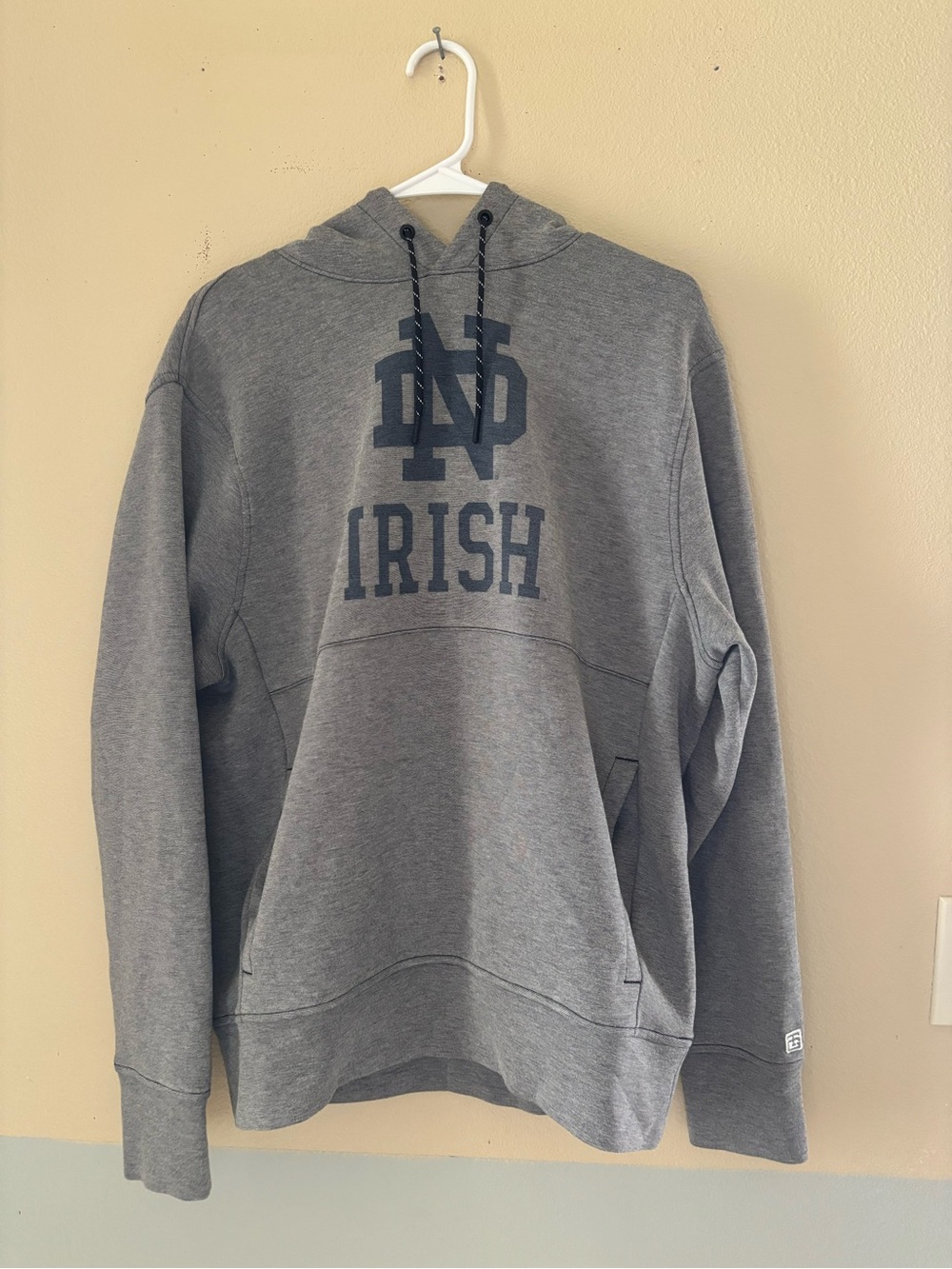 Gray 'Irish' Logo Hooded Sweatshirt